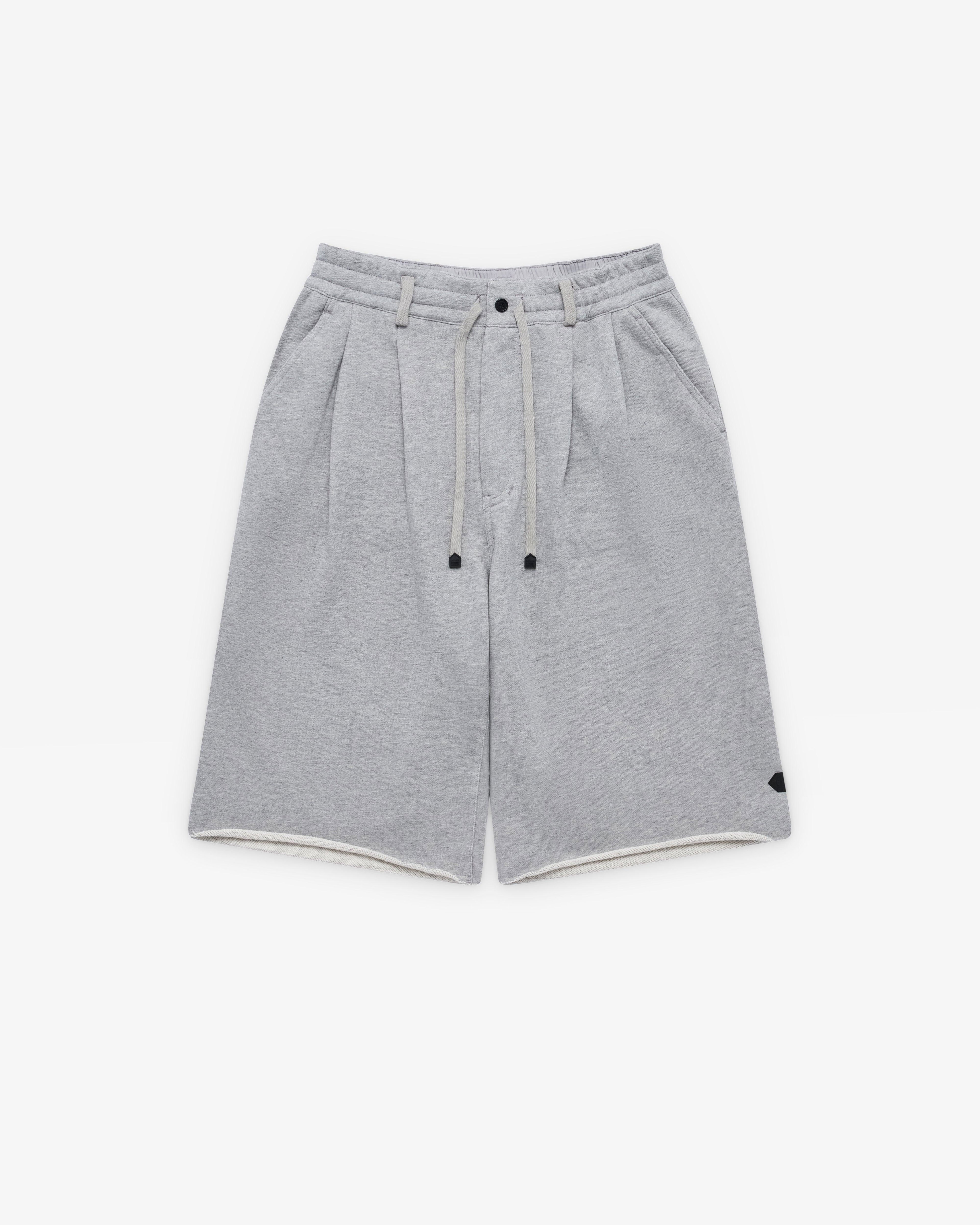 DSM Kei Ninomiya - Pleated Sweatshorts - (Grey) by DSM KEI NINOMIYA