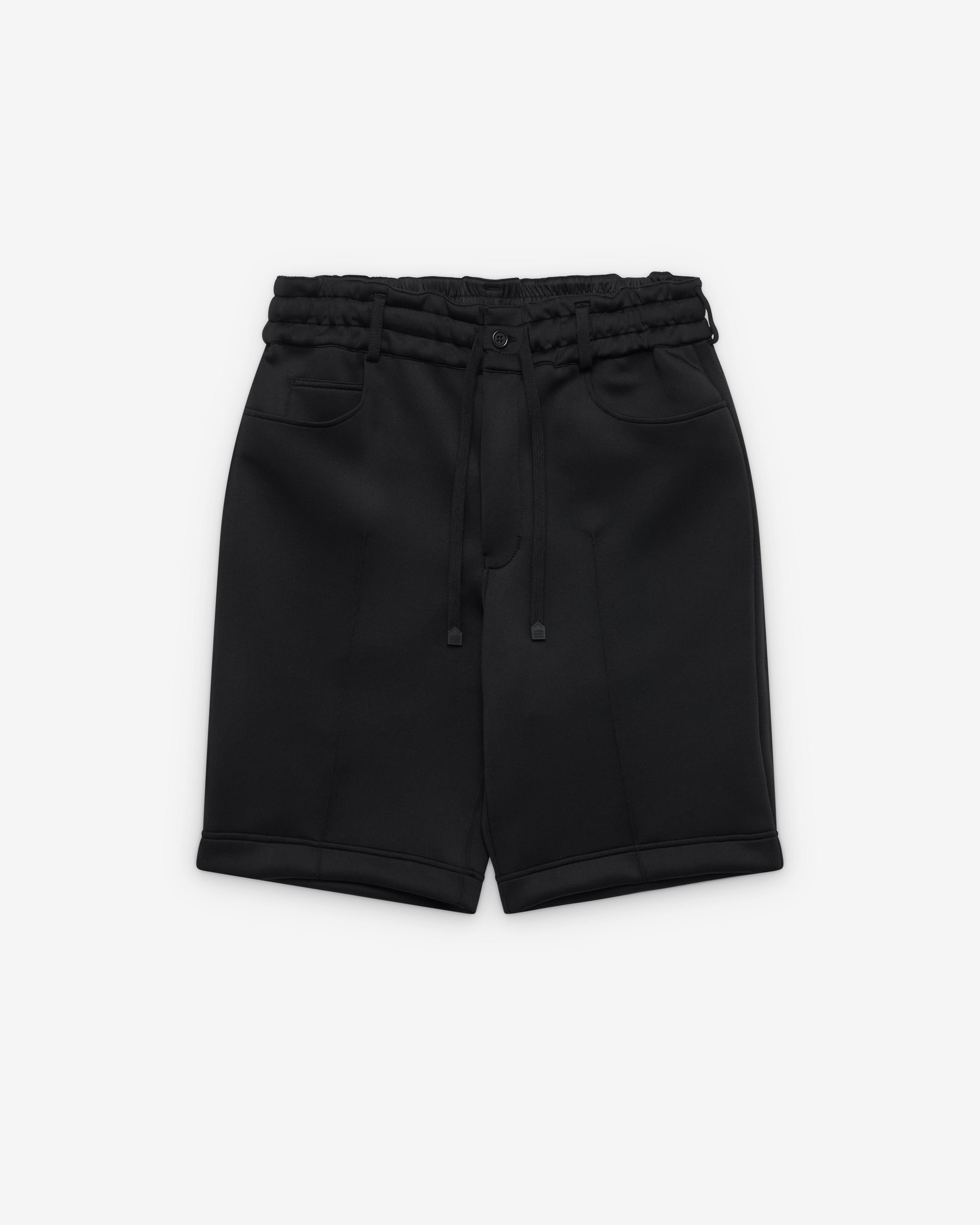 DSM Kei Ninomiya - Shorts Polyester Double - (Black) by DSM KEI NINOMIYA