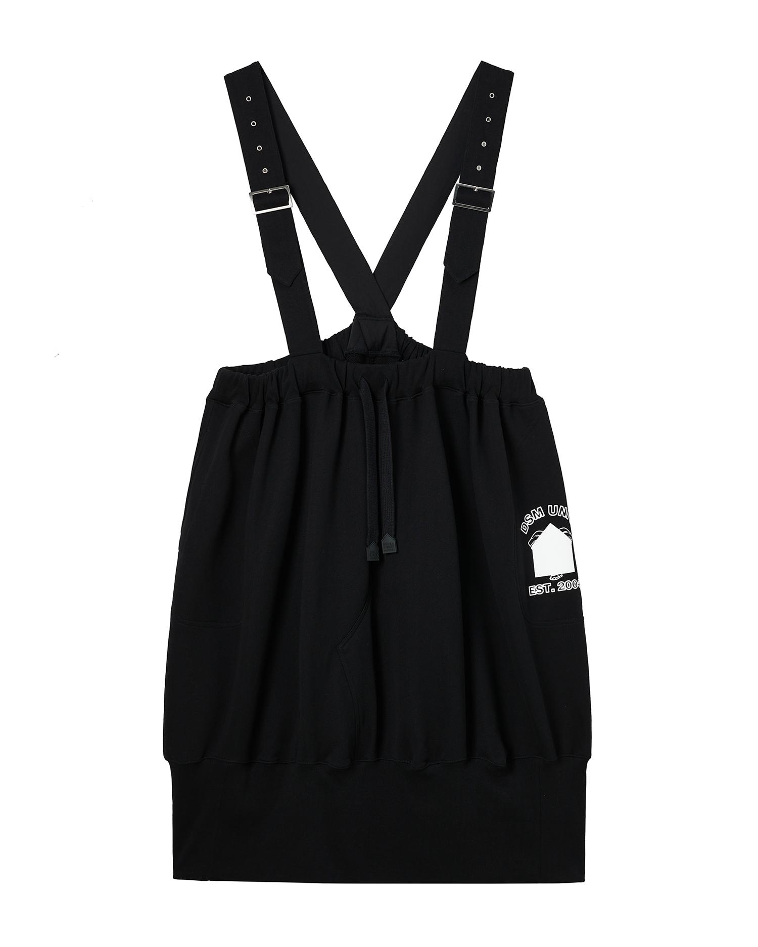 Midi skirt with suspender straps by DSM KEI NINOMIYA