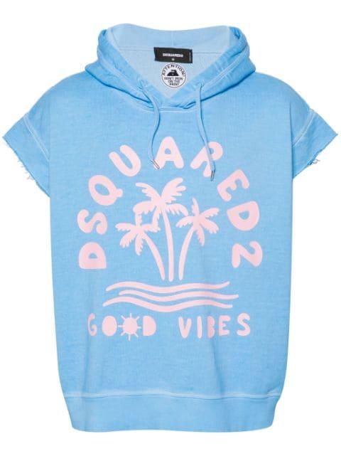 Adriana short-sleeve hoodie by DSQUARED2
