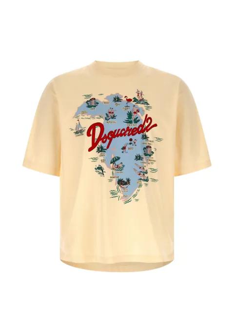 Aloha Souvenir T-shirt by DSQUARED2