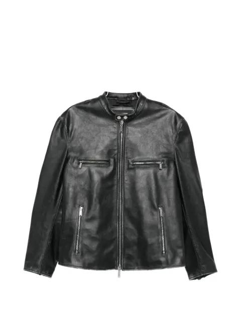 Bad Boy zip-up leather jacket by DSQUARED2