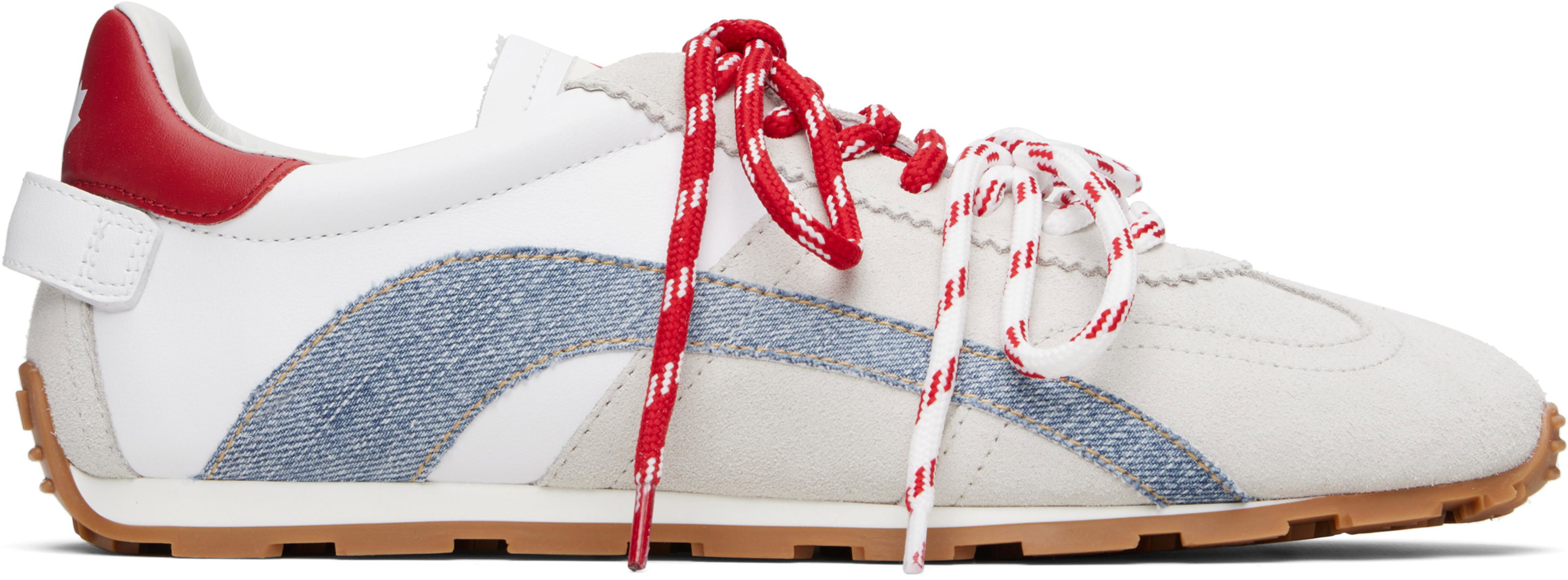Beige & White DC-642 Sneakers by DSQUARED2