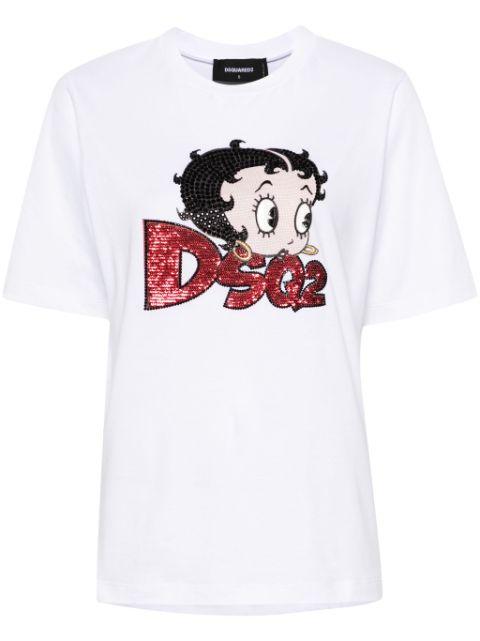 Betty Boop cotton T-shirt by DSQUARED2