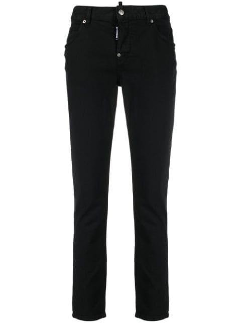 Black Bull cropped jeans by DSQUARED2