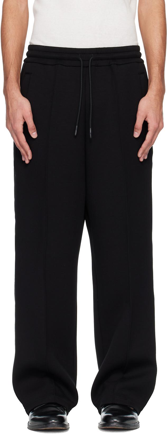 Black D2 Tape Jersey Sweatpants by DSQUARED2