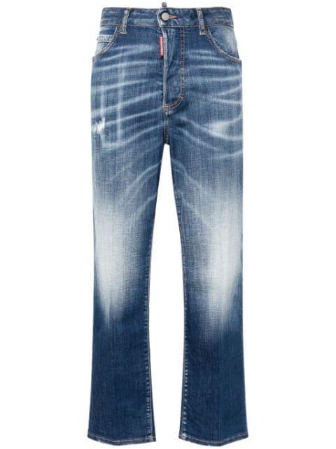Boston high-rise cropped jeans by DSQUARED2