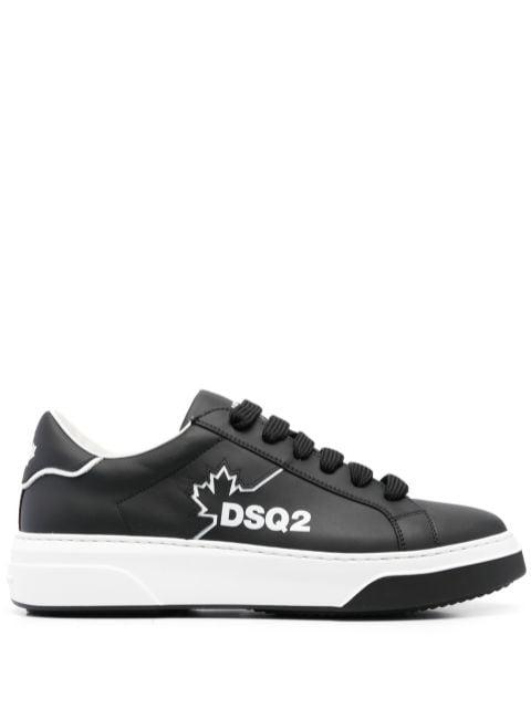 Bumper logo-print sneakers by DSQUARED2