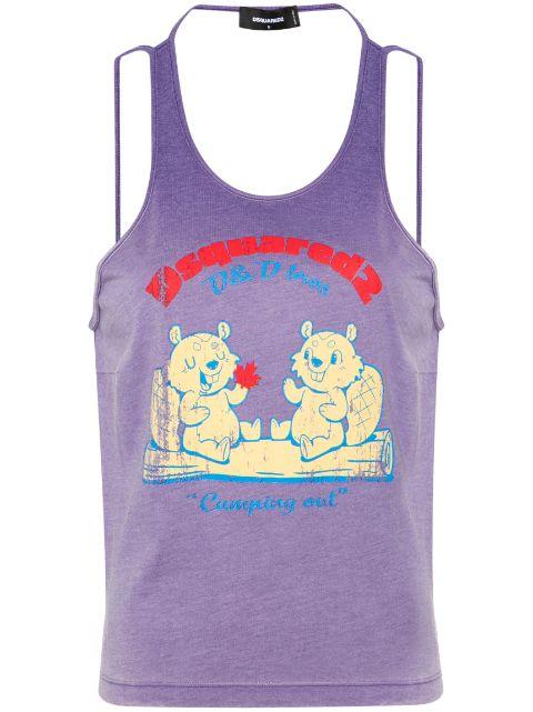 Camping Out tank top by DSQUARED2
