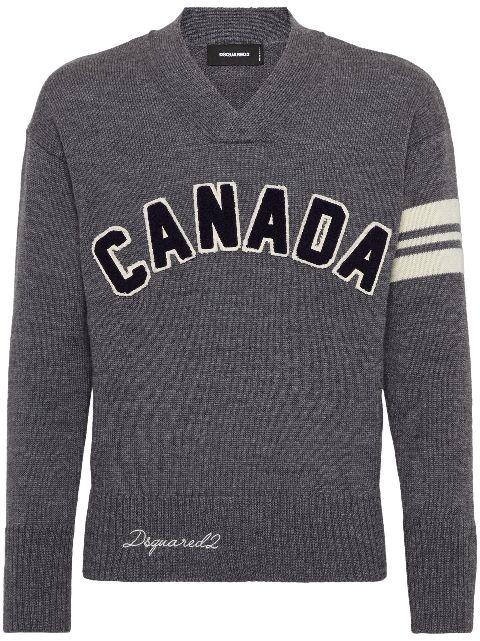 Canada-patch jumper by DSQUARED2