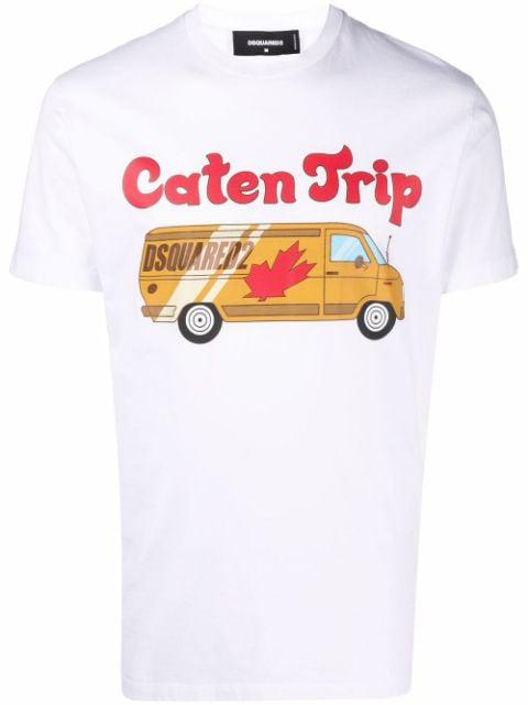Caten Trip graphic T-shirt by DSQUARED2