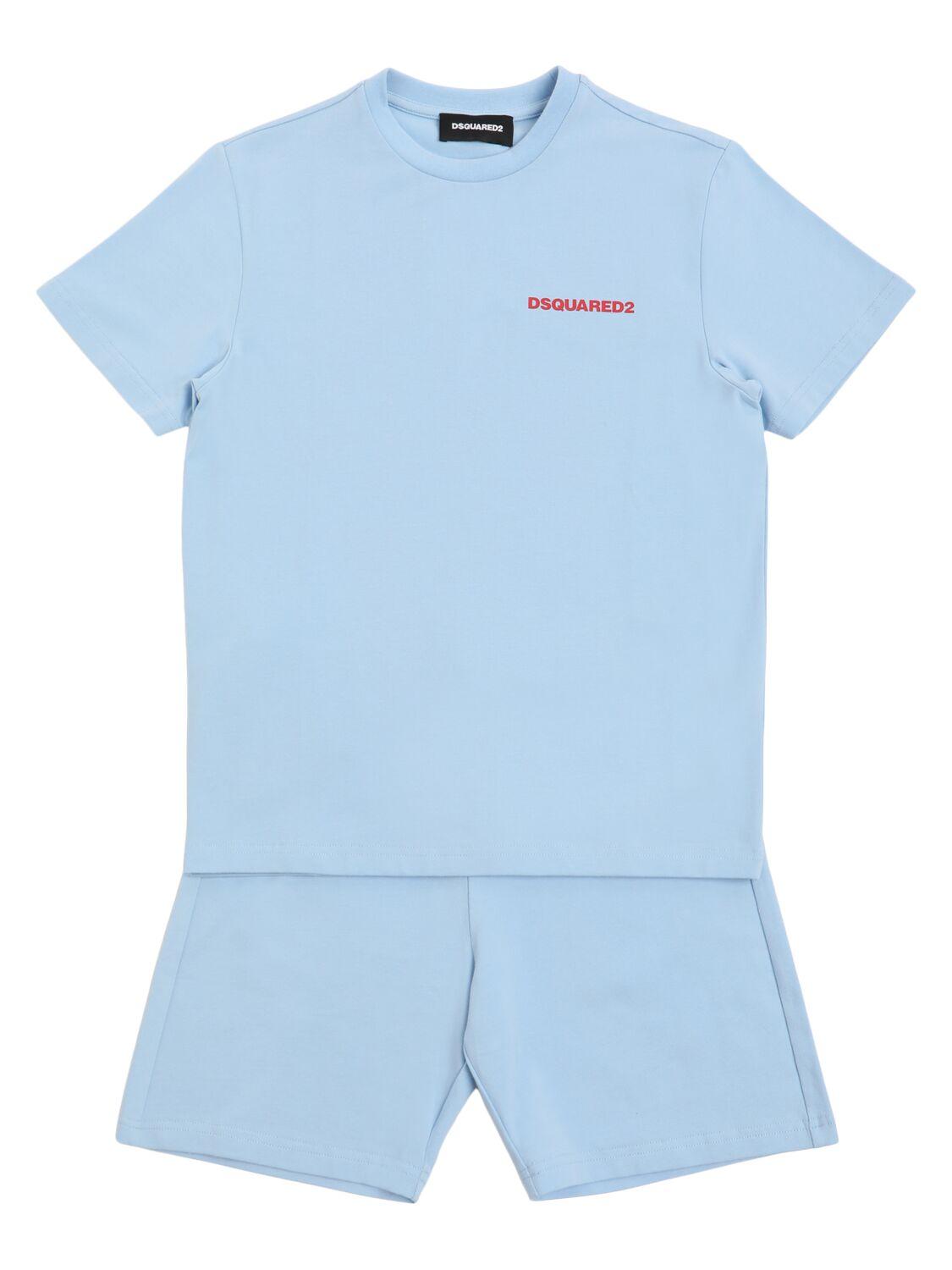 Cotton Blend Pajamas by DSQUARED2