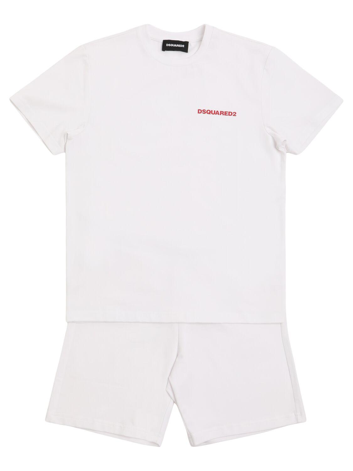 Cotton Blend Pajamas by DSQUARED2