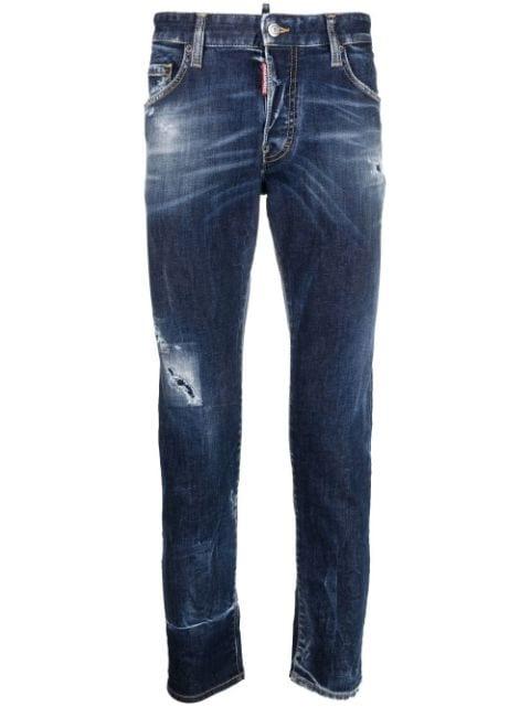 Dark Scar slim-fit jeans by DSQUARED2
