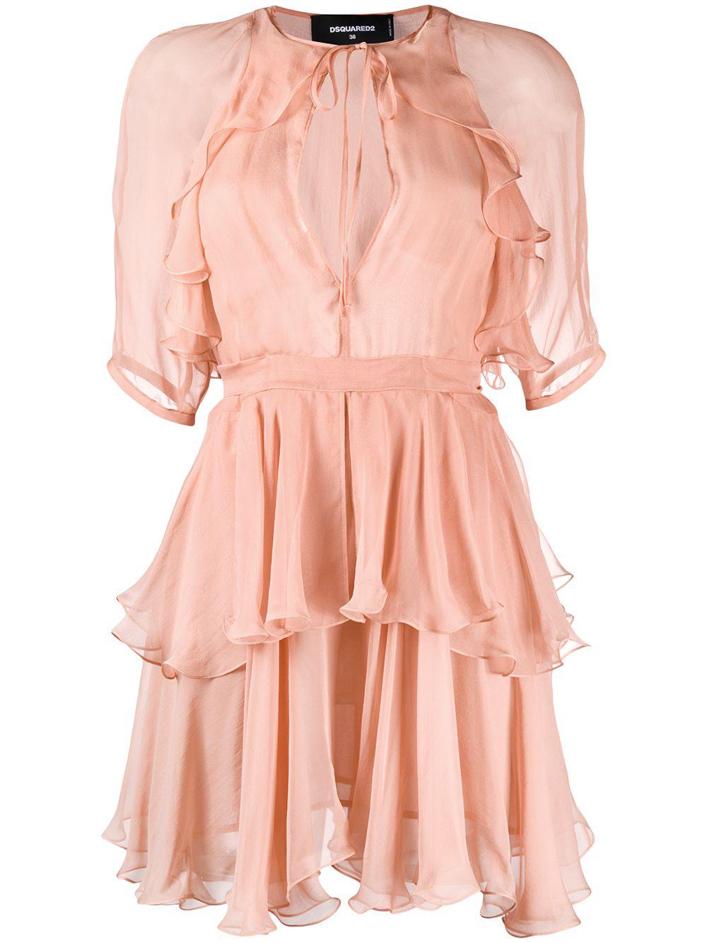 Delilah tiered short dress by DSQUARED2