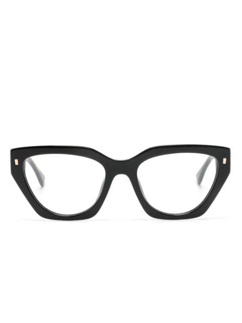 logo-lettering cat-eye glasses by DSQUARED2 EYEWEAR