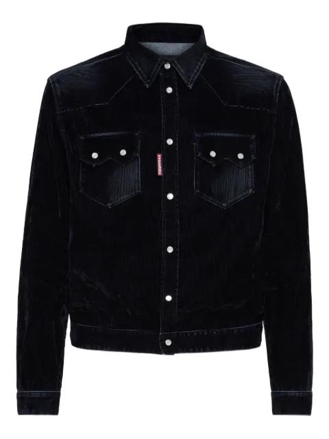 Flocked denim jacket by DSQUARED2