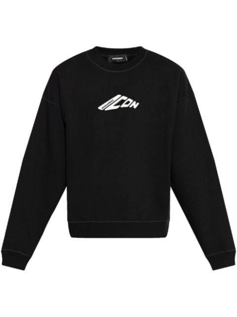 Graphic-stamp sweatshirt by DSQUARED2