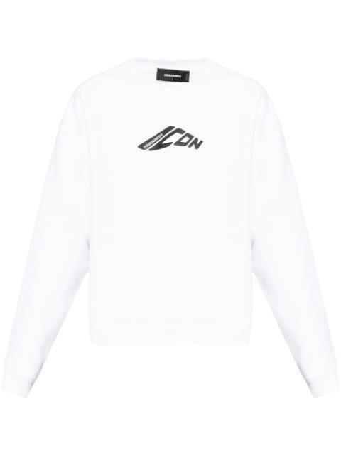Graphic-stamp sweatshirt by DSQUARED2