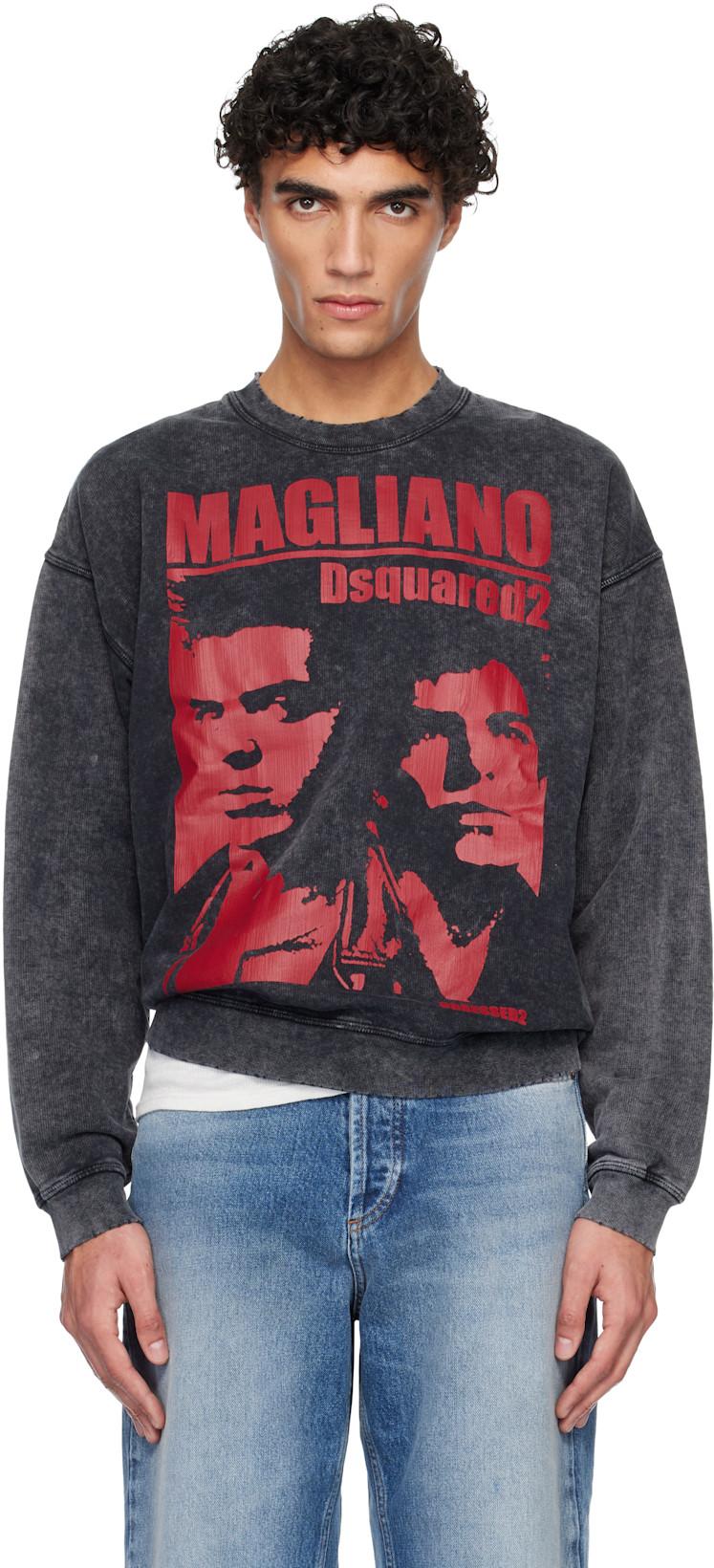 Gray Magliano Edition Rock Relax Fit Sweatshirt by DSQUARED2