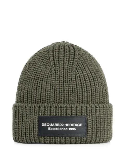 Heritage knit beanie by DSQUARED2