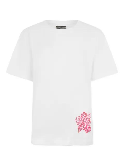 Hibiscus breezy fit T-Shirt by DSQUARED2