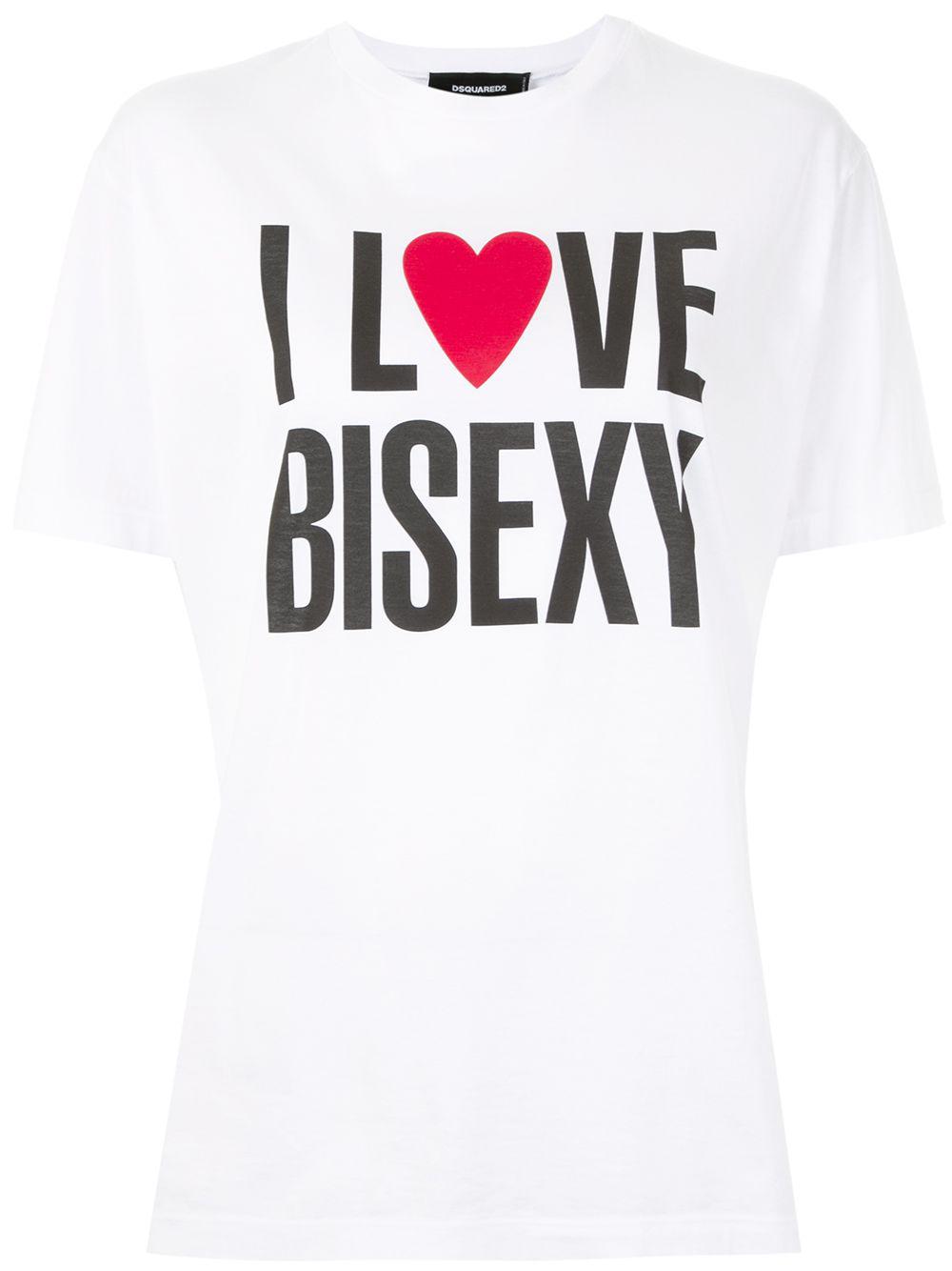 I Love Bisexy print T-shirt by DSQUARED2