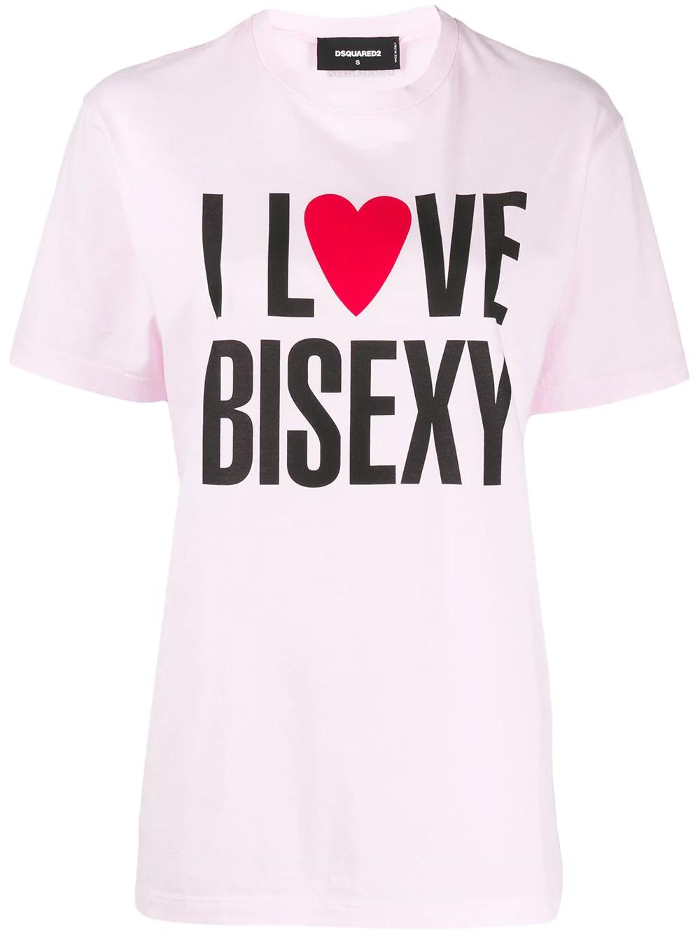 I love bisexy print T-shirt by DSQUARED2
