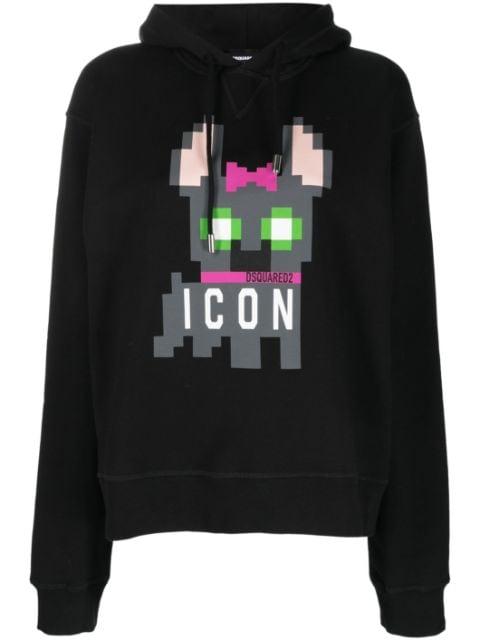 Icon Hilde cotton hoodie by DSQUARED2