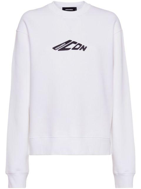 Icon cotton sweatshirt by DSQUARED2