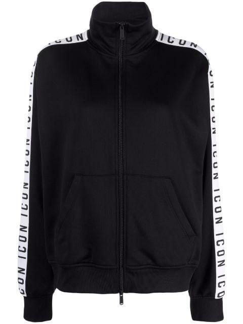 Icon funnel-neck zip-up jacket by DSQUARED2