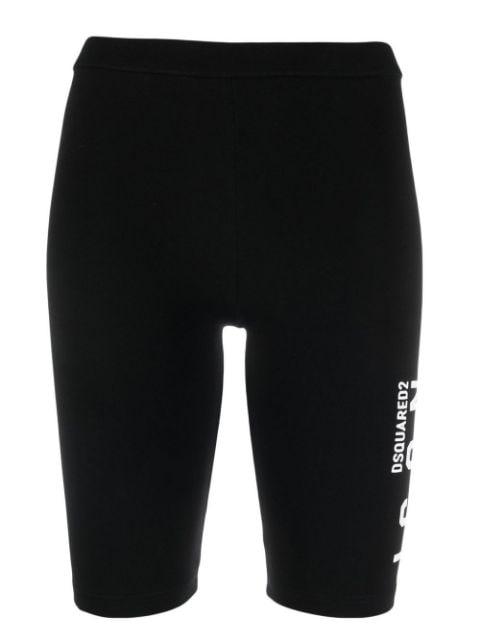 Icon logo-detail cycling shorts by DSQUARED2