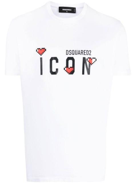 Icon logo-print T-shirt by DSQUARED2