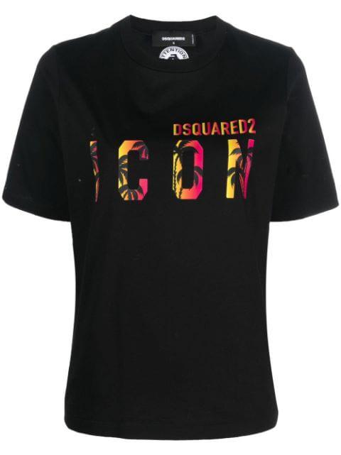 Icon logo-print T-shirt by DSQUARED2