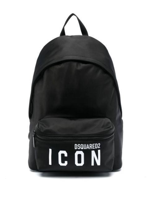 Icon logo-print backpack by DSQUARED2