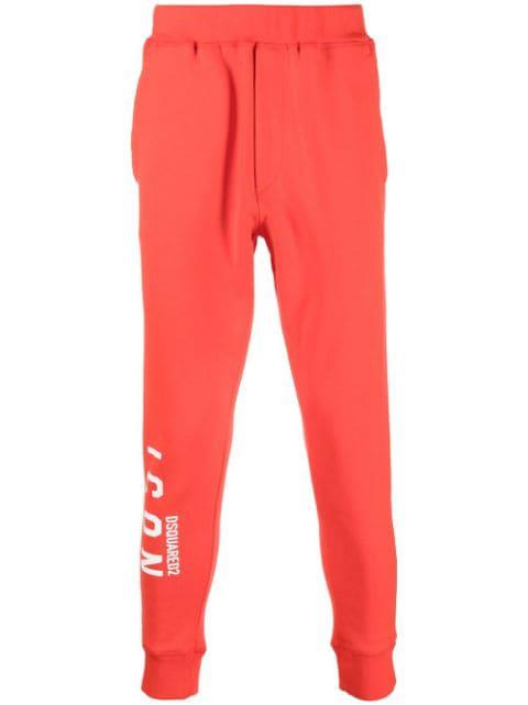 Icon logo-print track pants by DSQUARED2