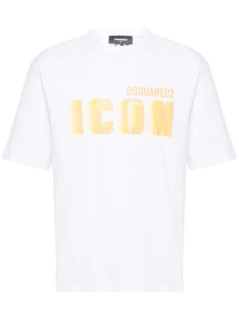 Icon-print cotton T-shirt by DSQUARED2