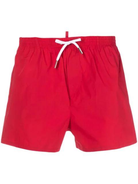 Icon-print drawstring swim shorts by DSQUARED2