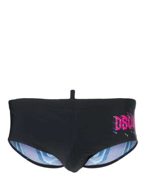 Icon-print swim trunks by DSQUARED2