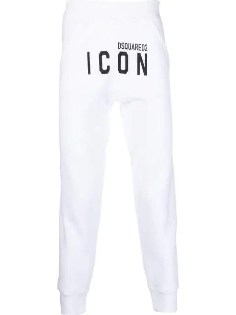 Icon-print track pants by DSQUARED2