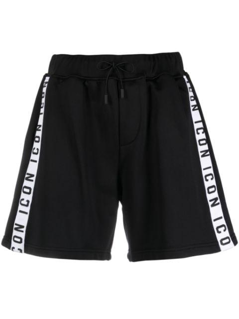 Icon-stripe drawstring shorts by DSQUARED2