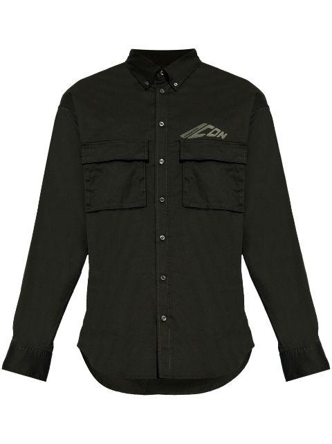 Iconic logo-print shirt by DSQUARED2