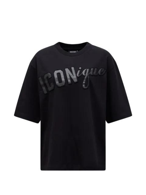 Iconique loose-fit cotton T-shirt by DSQUARED2