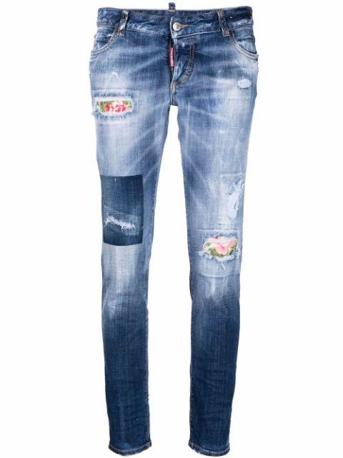 Jennifer low-rise skinny jeans by DSQUARED2
