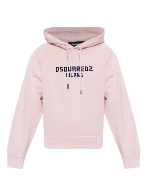 Just Right Fit logo-print hoodie by DSQUARED2