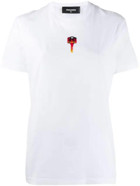 Key logo print T-shirt by DSQUARED2