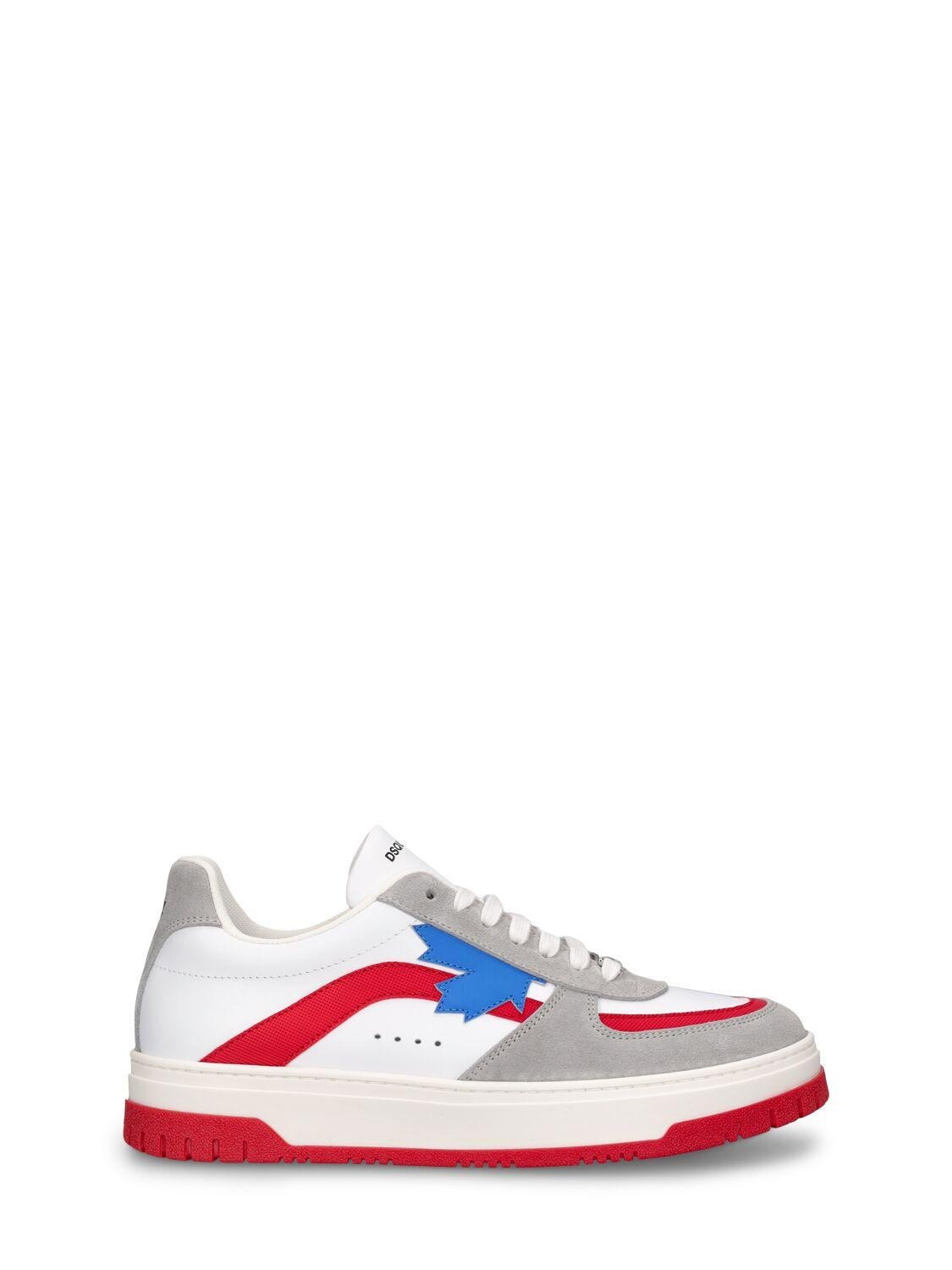 Leather Lace-up Sneakers by DSQUARED2