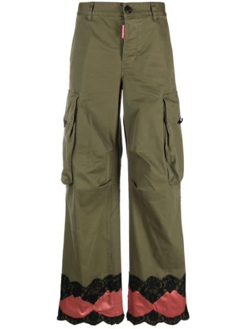 Lingerie low-rise cargo trousers by DSQUARED2