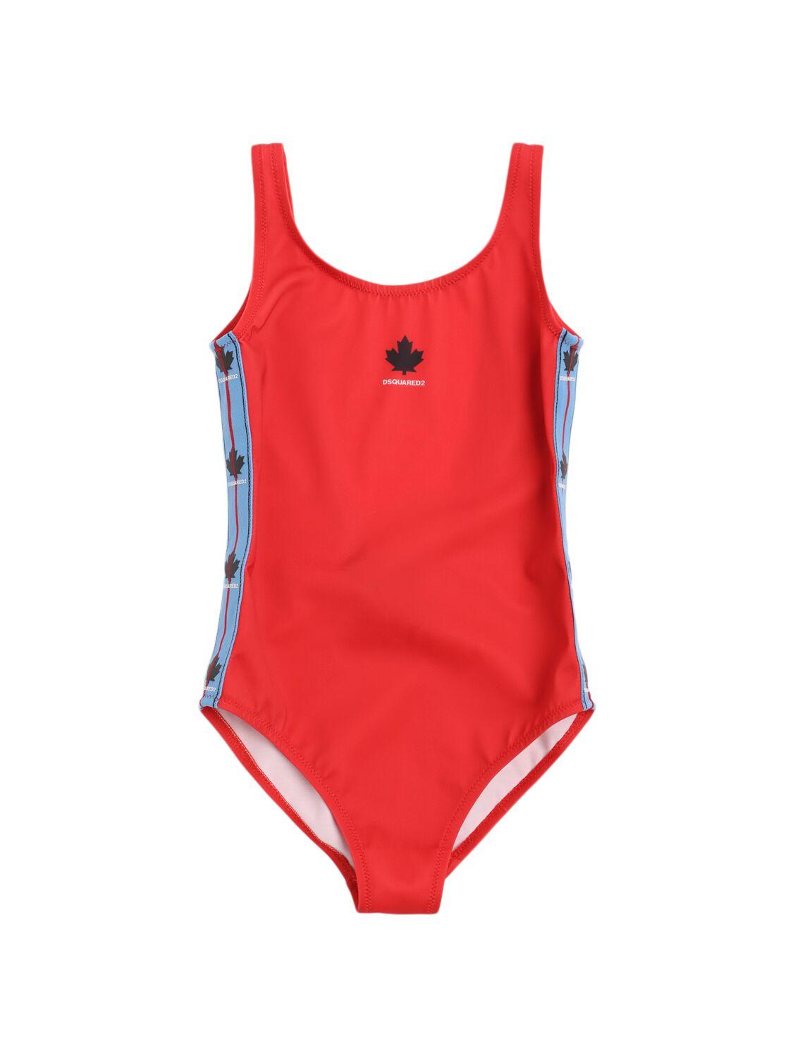 Logo Print One Piece Swimsuit by DSQUARED2