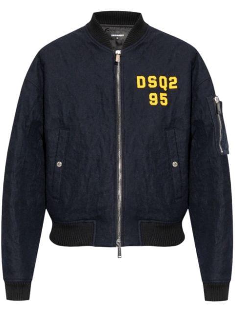 Logo-embroidered bomber jacket by DSQUARED2